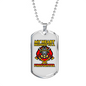 Heart Belongs To Firefighter Gift Stainless Steel or 18k Gold Dog Tag 24" Chain-Express Your Love Gifts