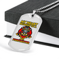 Heart Belongs To Firefighter Gift Stainless Steel or 18k Gold Dog Tag 24" Chain-Express Your Love Gifts