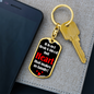 Heart Makes Us Family Keychain Stainless Steel or 18k Gold Dog Tag Keyring-Express Your Love Gifts