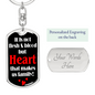 Heart Makes Us Family Keychain Stainless Steel or 18k Gold Dog Tag Keyring-Express Your Love Gifts