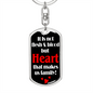 Heart Makes Us Family Keychain Stainless Steel or 18k Gold Dog Tag Keyring-Express Your Love Gifts