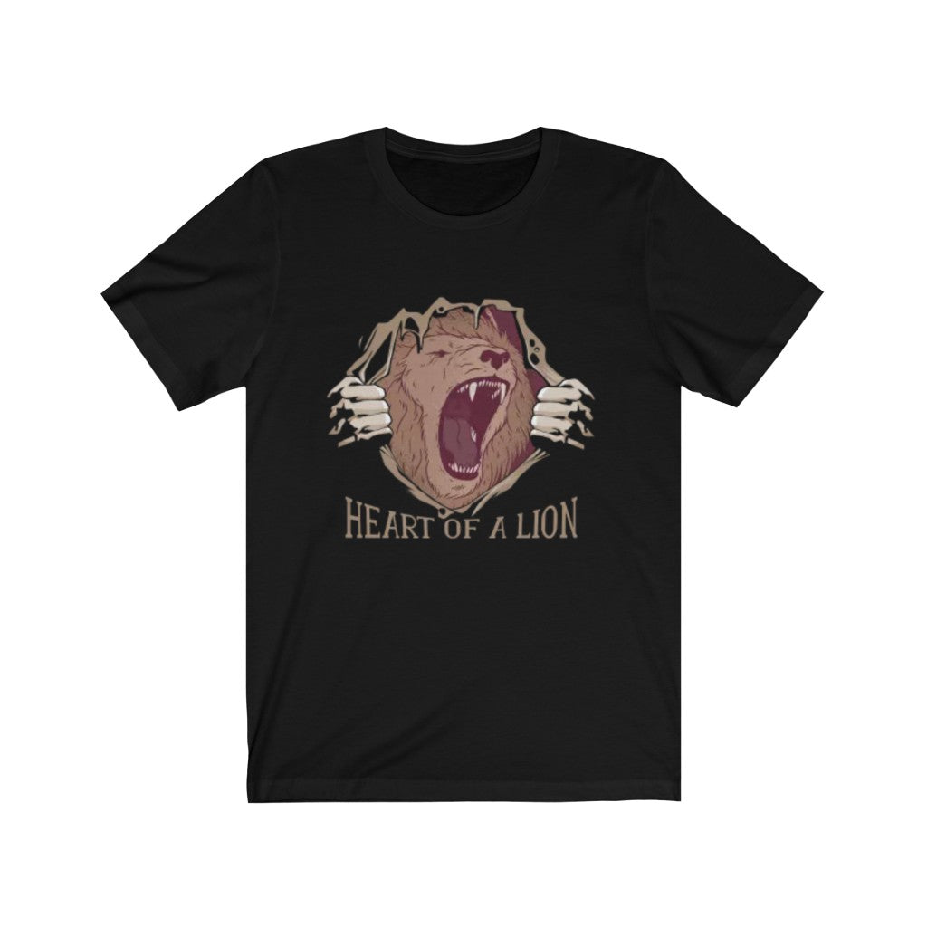 Heart of a Lion T-Shirt-Express Your Love Gifts