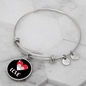 Heart Paws Love Cat Bracelet Stainless Steel or 18k Gold Circle Bangle-Express Your Love Gifts