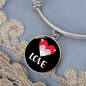 Heart Paws Love Cat Bracelet Stainless Steel or 18k Gold Circle Bangle-Express Your Love Gifts
