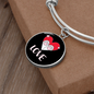 Heart Paws Love Cat Bracelet Stainless Steel or 18k Gold Circle Bangle-Express Your Love Gifts
