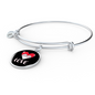 Heart Paws Love Cat Bracelet Stainless Steel or 18k Gold Circle Bangle-Express Your Love Gifts