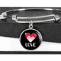 Heart Paws Love Cat Bracelet Stainless Steel or 18k Gold Circle Bangle-Express Your Love Gifts