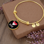 Heart Paws Love Cat Bracelet Stainless Steel or 18k Gold Circle Bangle-Express Your Love Gifts