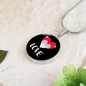 Heart Paws Love Cat Circle Necklace Stainless Steel or 18k Gold 18-22"-Express Your Love Gifts