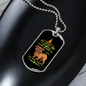 Heartbeat at My Feet Brown Bulldog Necklace Stainless Steel or 18k Gold Dog Tag 24" Chain-Express Your Love Gifts
