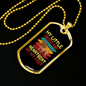 Heartbeat at My Feet Bulldog Necklace Stainless Steel or 18k Gold Dog Tag 24" Chain-Express Your Love Gifts