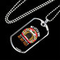 Heartbeat at My Feet Dog House Necklace Stainless Steel or 18k Gold Dog Tag 24" Chain-Express Your Love Gifts