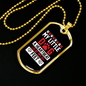 Heartbeat at My Feet Paw Necklace Stainless Steel or 18k Gold Dog Tag 24" Chain-Express Your Love Gifts