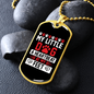 Heartbeat at My Feet Paw Necklace Stainless Steel or 18k Gold Dog Tag 24" Chain-Express Your Love Gifts