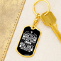 Heavy Laden Matthew 11:28 Keychain Stainless Steel or 18k Gold Dog Tag Keyring-Express Your Love Gifts