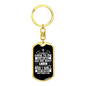 Heavy Laden Matthew 11:28 Keychain Stainless Steel or 18k Gold Dog Tag Keyring-Express Your Love Gifts