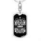 Heavy Laden Matthew 11:28 Keychain Stainless Steel or 18k Gold Dog Tag Keyring-Express Your Love Gifts