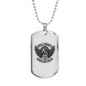 Hell Riders Biker Necklace Stainless Steel or 18k Gold Dog Tag 24"-Express Your Love Gifts