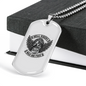 Hell Riders Biker Necklace Stainless Steel or 18k Gold Dog Tag 24"-Express Your Love Gifts