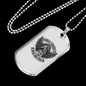 Hell Riders Biker Necklace Stainless Steel or 18k Gold Dog Tag 24"-Express Your Love Gifts