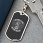 Hell Riders Wild And Free Biker Keychain Stainless Steel or 18k Gold Dog Tag Keyring-Express Your Love Gifts