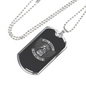 Hell Riders Wild And Free Biker Necklace Stainless Steel or 18k Gold Dog Tag 24"-Express Your Love Gifts