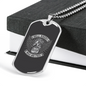 Hell Riders Wild And Free Biker Necklace Stainless Steel or 18k Gold Dog Tag 24"-Express Your Love Gifts