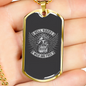 Hell Riders Wild And Free Biker Necklace Stainless Steel or 18k Gold Dog Tag 24"-Express Your Love Gifts