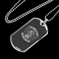 Hell Riders Wild And Free Biker Necklace Stainless Steel or 18k Gold Dog Tag 24"-Express Your Love Gifts