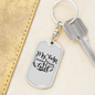 Help Comes From God Keychain Stainless Steel or 18k Gold Dog Tag Keyring-Express Your Love Gifts