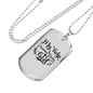 Help Comes From God Necklace Stainless Steel or 18k Gold Dog Tag 24" Chain-Express Your Love Gifts