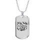 Help Comes From God Necklace Stainless Steel or 18k Gold Dog Tag 24" Chain-Express Your Love Gifts