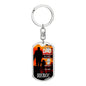 Hero Dog Tag Pendant Keychain Stainless Steel or 18k Gold-Express Your Love Gifts