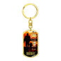 Hero Dog Tag Pendant Keychain Stainless Steel or 18k Gold-Express Your Love Gifts