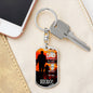 Hero Dog Tag Pendant Keychain Stainless Steel or 18k Gold-Express Your Love Gifts