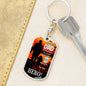 Hero Dog Tag Pendant Keychain Stainless Steel or 18k Gold-Express Your Love Gifts