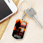 Hero Dog Tag Pendant Keychain Stainless Steel or 18k Gold-Express Your Love Gifts