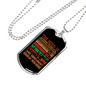 Hero Obscurest Of Men Firefighter Gift Stainless Steel or 18k Gold Dog Tag 24" Chain-Express Your Love Gifts