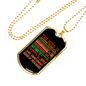 Hero Obscurest Of Men Firefighter Gift Stainless Steel or 18k Gold Dog Tag 24" Chain-Express Your Love Gifts