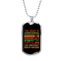 Hero Obscurest Of Men Firefighter Gift Stainless Steel or 18k Gold Dog Tag 24" Chain-Express Your Love Gifts