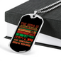 Hero Obscurest Of Men Firefighter Gift Stainless Steel or 18k Gold Dog Tag 24" Chain-Express Your Love Gifts