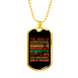 Hero Obscurest Of Men Firefighter Gift Stainless Steel or 18k Gold Dog Tag 24" Chain-Express Your Love Gifts