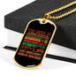Hero Obscurest Of Men Firefighter Gift Stainless Steel or 18k Gold Dog Tag 24" Chain-Express Your Love Gifts