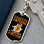 Hey Satoshi Crypto Keychain Stainless Steel or 18k Gold Dog Tag Keyring-Express Your Love Gifts