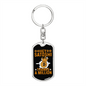 Hey Satoshi Crypto Keychain Stainless Steel or 18k Gold Dog Tag Keyring-Express Your Love Gifts