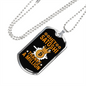 Hey Satoshi Crypto Necklace Stainless Steel or 18k Gold Dog Tag 24" Chain-Express Your Love Gifts