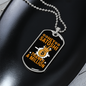 Hey Satoshi Crypto Necklace Stainless Steel or 18k Gold Dog Tag 24" Chain-Express Your Love Gifts