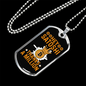 Hey Satoshi Crypto Necklace Stainless Steel or 18k Gold Dog Tag 24" Chain-Express Your Love Gifts