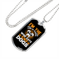Hi to Dogs Necklace Stainless Steel or 18k Gold Dog Tag 24" Chain-Express Your Love Gifts
