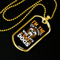 Hi to Dogs Necklace Stainless Steel or 18k Gold Dog Tag 24" Chain-Express Your Love Gifts